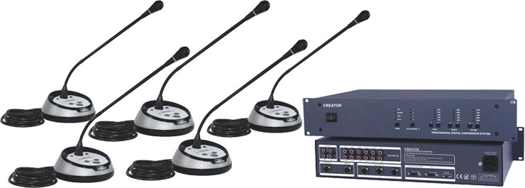 Creator: Sistema microfonico digitale conference system cablato